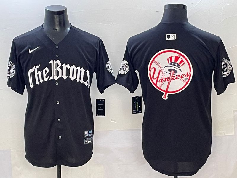 Men 2025 New York Yankees Blank Black Five generations Joint Name Nike MLB Jersey style 26
